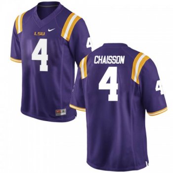 Men's Nike Klavon Chaisson LSU Tigers Game Purple Football College Jersey