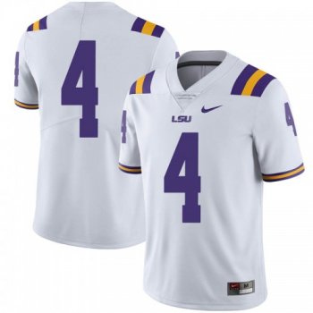 Men's Nike Klavon Chaisson LSU Tigers Limited White Football College Jersey