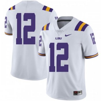 Men's Nike Marshall Graves LSU Tigers Limited White Football College Jersey