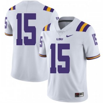 Men's Nike Myles Brennan LSU Tigers Limited White Football College Jersey