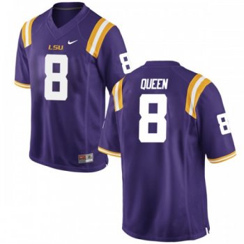 Men's Nike Patrick Queen LSU Tigers Game Purple Football College Jersey