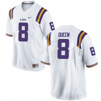 Men's Nike Patrick Queen LSU Tigers Game White Football College Jersey