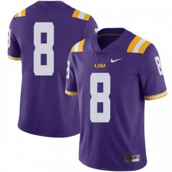 Men's Nike Patrick Queen LSU Tigers Limited Purple Football College Jersey