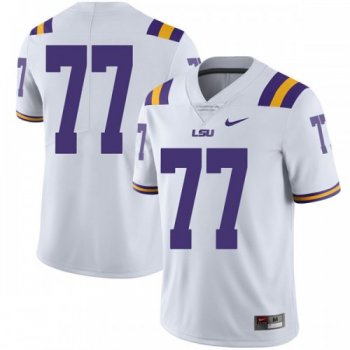 Men's Nike Saahdiq Charles LSU Tigers Limited White Football College Jersey