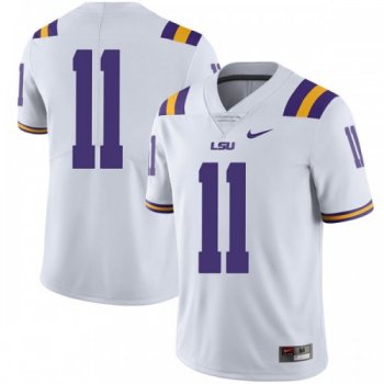 Men's Nike Terrence Alexander LSU Tigers Limited White Football College Jersey