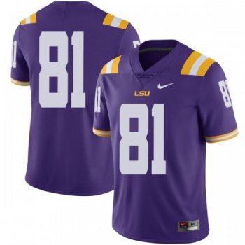 Men's Nike Thaddeus Moss LSU Tigers Limited Purple Football College Jersey