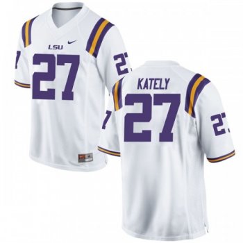 Men's Nike Treven Kately LSU Tigers Game White Football College Jersey