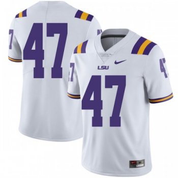 Men's Nike Trey Gallman LSU Tigers Limited White Football College Jersey