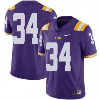 Men's Nike Zach Sheffer LSU Tigers Limited Purple Football College Jersey