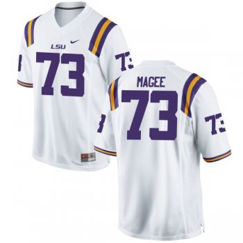 Men's Nike Adrian Magee LSU Tigers Replica White Football Jersey