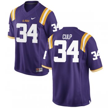 Men's Nike Connor Culp LSU Tigers Replica Purple Football Jersey