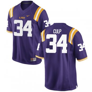 Men's Nike Connor Culp LSU Tigers Authentic Purple Football Jersey