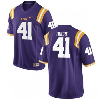 Men's Nike David Ducre LSU Tigers Replica Purple Football Jersey