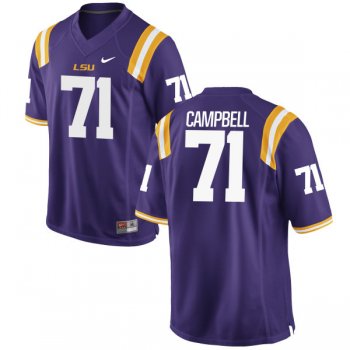 Men's Nike Donavaughn Campbell LSU Tigers Replica Purple Football Jersey