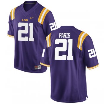 Men's Nike Ed Paris LSU Tigers Authentic Purple Football Jersey