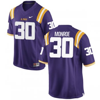 Men's Nike Eric Monroe LSU Tigers Replica Purple Football Jersey