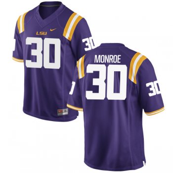 Men's Nike Eric Monroe LSU Tigers Authentic Purple Football Jersey