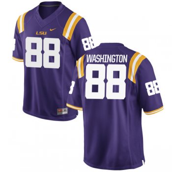 Men's Nike Jacory Washington LSU Tigers Replica Purple Football Jersey