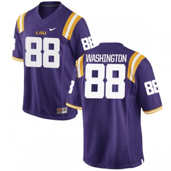 Men's Nike Jacory Washington LSU Tigers Authentic Purple Football Jersey