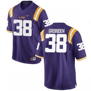 Men's Nike Josh Growden LSU Tigers Replica Purple Football Jersey