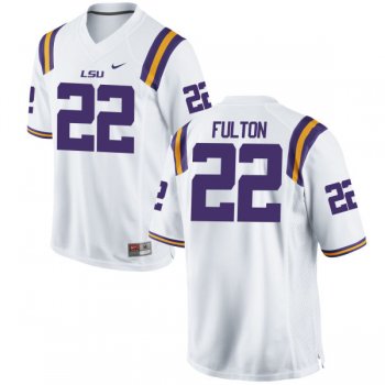 Men's Nike Kristian Fulton LSU Tigers Replica White Football Jersey