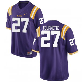 Men's Nike Lanard Fournette LSU Tigers Replica Purple Football Jersey