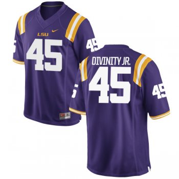 Men's Nike Michael Divinity Jr. LSU Tigers Replica Purple Football Jersey