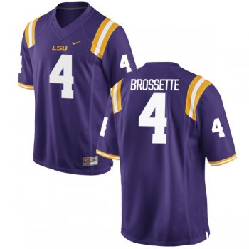 Men's Nike Nick Brossette LSU Tigers Replica Purple Football Jersey