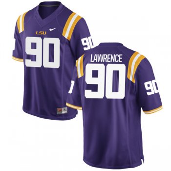 Men's Nike Rashard Lawrence LSU Tigers Replica Purple Football Jersey