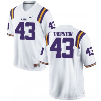 Men's Nike Ray Thornton LSU Tigers Replica White Football Jersey