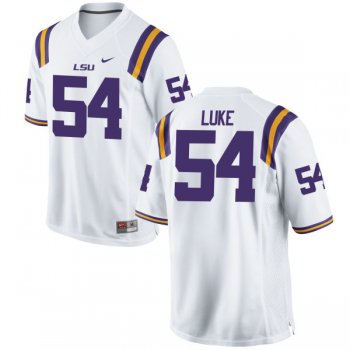 Men's Nike Rory Luke LSU Tigers Replica White Football Jersey