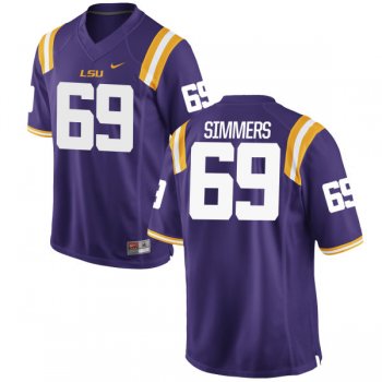 Men's Nike Turner Simmers LSU Tigers Replica Purple Football Jersey