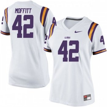 Women's Nike Aaron Moffitt LSU Tigers Game White Football College Jersey