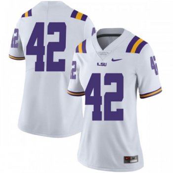 Women's Nike Aaron Moffitt LSU Tigers Limited White Football College Jersey