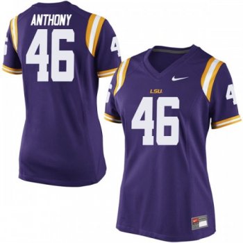 Women's Nike Andre Anthony LSU Tigers Game Purple Football College Jersey