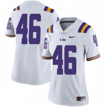 Women's Nike Andre Anthony LSU Tigers Limited White Football College Jersey