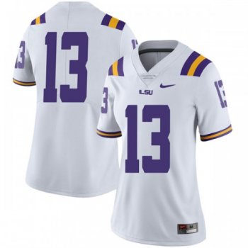 Women's Nike Andre Sale LSU Tigers Limited White Football College Jersey