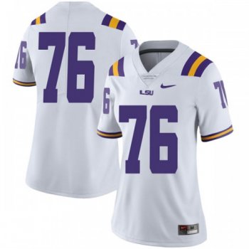 Women's Nike Austin Deculus LSU Tigers Limited White Football College Jersey