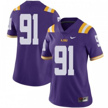 Women's Nike Breiden Fehoko LSU Tigers Limited Purple Football College Jersey