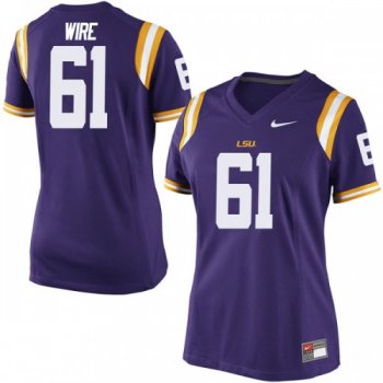 Women's Nike Cameron Wire LSU Tigers Game Purple Football College Jersey