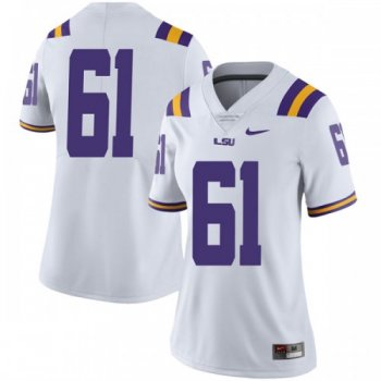 Women's Nike Cameron Wire LSU Tigers Limited White Football College Jersey