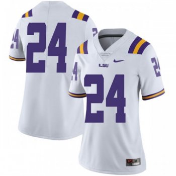 Women's Nike Chris Curry LSU Tigers Limited White Football College Jersey