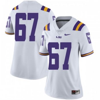 Women's Nike Cole Smith LSU Tigers Limited White Football College Jersey