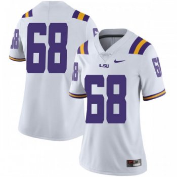 Women's Nike Damien Lewis LSU Tigers Limited White Football College Jersey