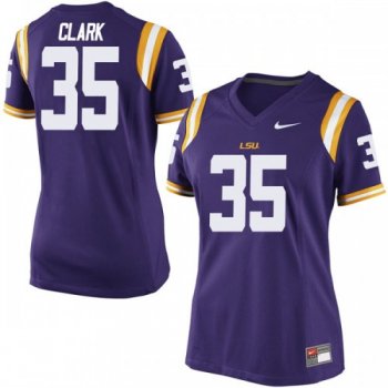 Women's Nike Damone Clark LSU Tigers Game Purple Football College Jersey