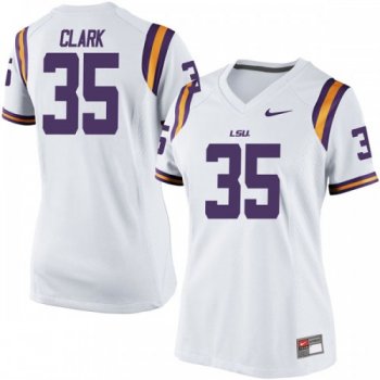 Women's Nike Damone Clark LSU Tigers Game White Football College Jersey