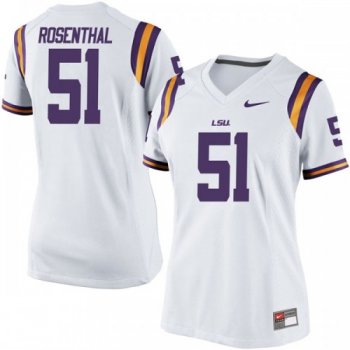 Women's Nike Dare Rosenthal LSU Tigers Game White Football College Jersey