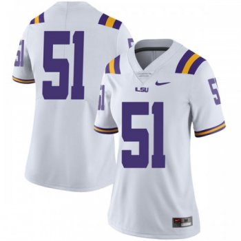 Women's Nike Dare Rosenthal LSU Tigers Limited White Football College Jersey