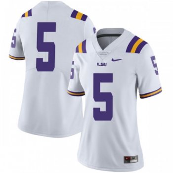 Women's Nike Daryl Edwards LSU Tigers Limited White Football College Jersey