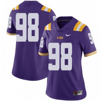 Women's Nike Dominic Livingston LSU Tigers Limited Purple Football College Jersey